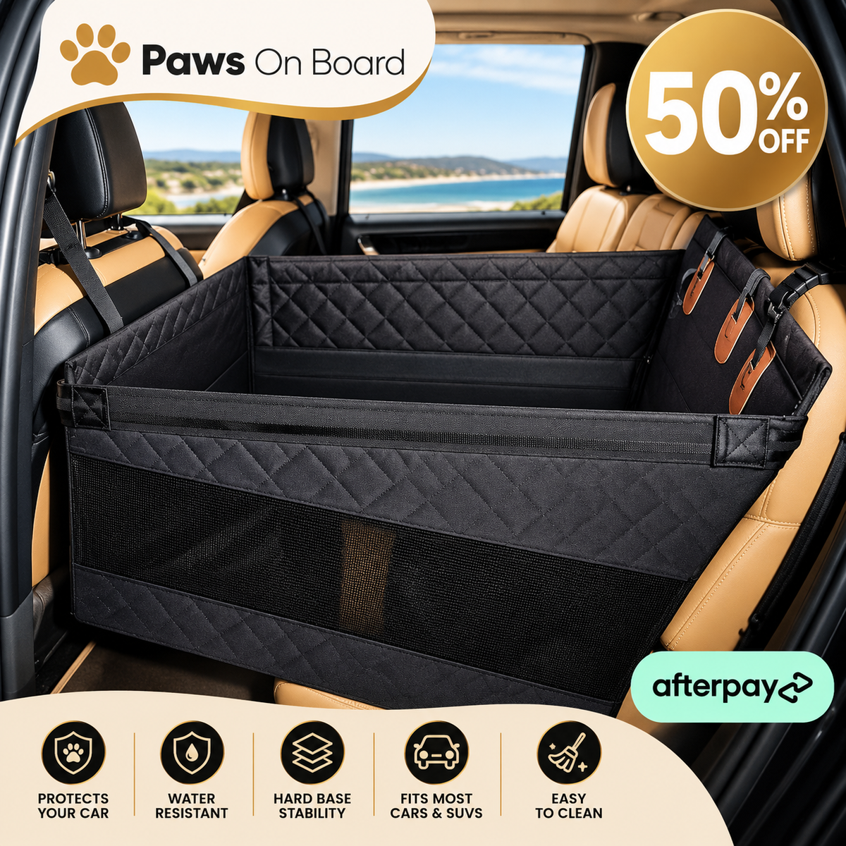 Single Hard Base Seat Cover